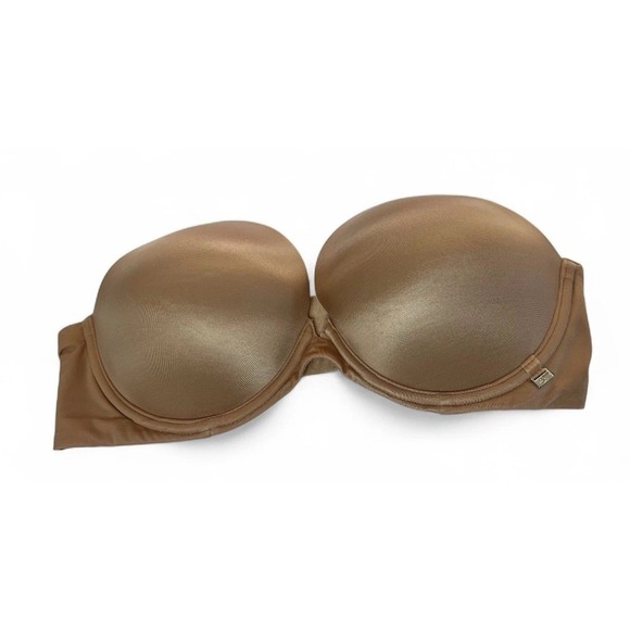 Victoria's Secret Other - Victoria's Secret sz 34D Strapless Nude Bra w/ Non-Slip Sides Prom Bride Formal